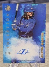 Austin Martin 2021 Bowman Inception Blue Autograph /99 #PA-AM Blue Jays/Twins