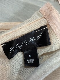 Cream Lace Corset Bustier Top Bra Y2K Lingerie Style Mesh Underwire Small