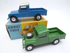 VINTAGE CORGI TOYS 406 LAND ROVER 109" WB PAIR / ONE ORIGINAL BOX 1957