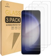 3-Pack Clear Tempered Glass Screen Protectors for Samsung Galaxy S24/S25 9H Hard