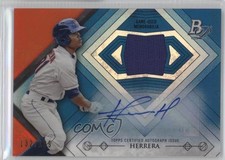 2014 Bowman Platinum Relics Blue Refractor /199 Dilson Herrera #AR-DH Auto 2f9