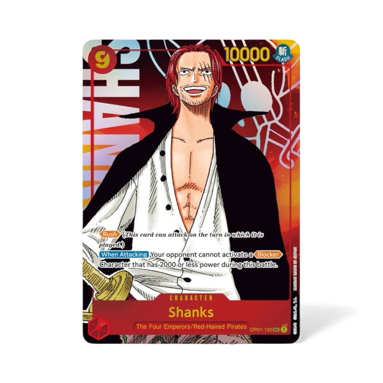 Shanks (Parallel) - Romance Dawn OP01-120 -NM Englisch One Piece TCG