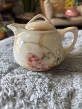 Vintage R.S. Germany Fine Porcelain Floral Creamer/small Teapot With Lid Prussia