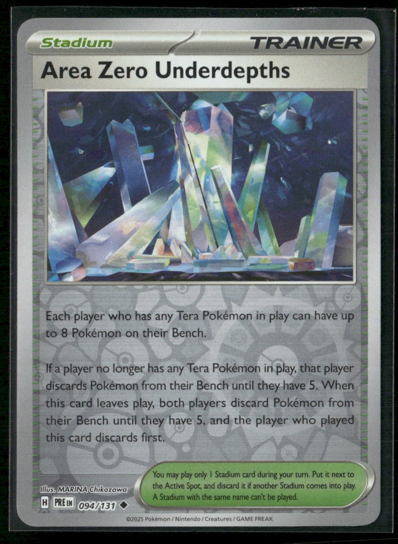 Area Zero Underdepths SV: Prismatic Evolutions 094/131 Reverse Holo NM