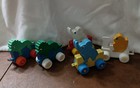 VTG Lot Of Rubber Animal Train Carts West Germany Lion Giraffe Elephant  — photo 10