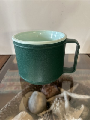 #ad Vintage Stanley Aladdin 12 oz Insulated Travel Mug Cup Green No Lid $9.99