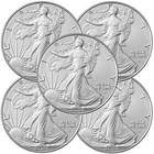 Lot of 5 - 2026 $1 American Silver Eagle 1 oz BU