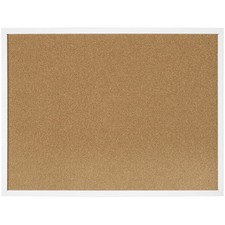 FEBSNOW Cork Board Bulletin Board 23 x 15.7 Inches with Rectangle White Frame...