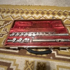 VINTAGE 1962 ARTLEY SILVER PLATED FLUTE W/ CASE ELKHART INDIANA SERIAL: 98681