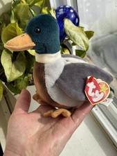RARE "Jake" the Mallard Duck - Ty Beanie Baby 1997