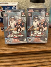 2025 Topps Chrome NFL Football Hanger Box Lot of 2 Brand New Sealed (2x Boxes)