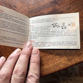 Nintendo Game & Watch Donkey Kong II Instruction Manual Only JR-55