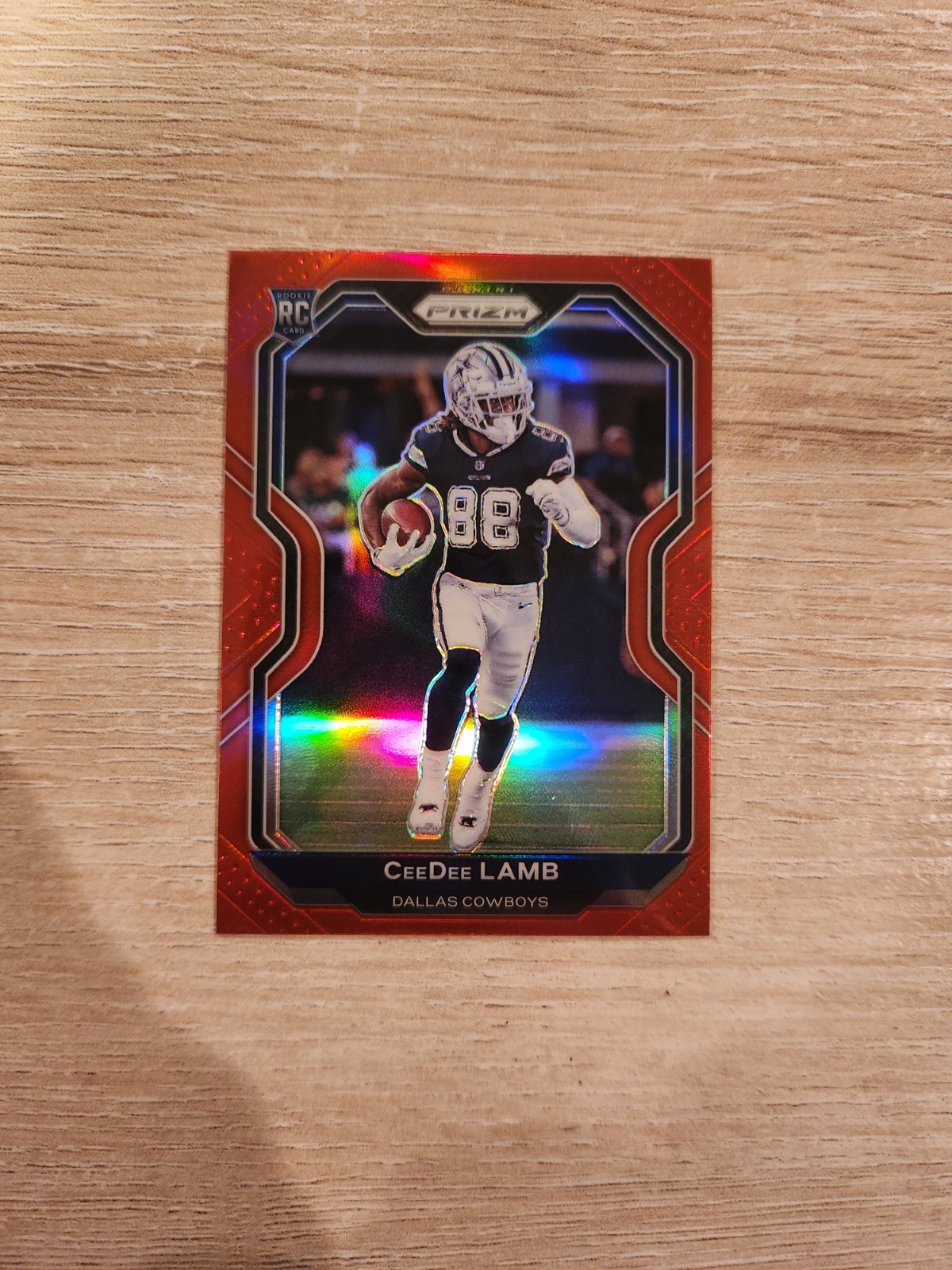 2020 Panini Prizm - CEEDEE LAMB RC Rookie True Red SSP DAL Cowboys #334