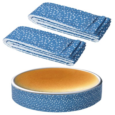 2 Pcs Baking Strips Cake Pan Dampen Strips Absorbent Thick Cotton Cake Strips...