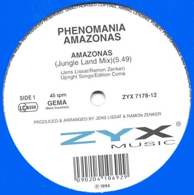 Phenomania Amazonas Vinyl Single 12inch Zyx | eBay
