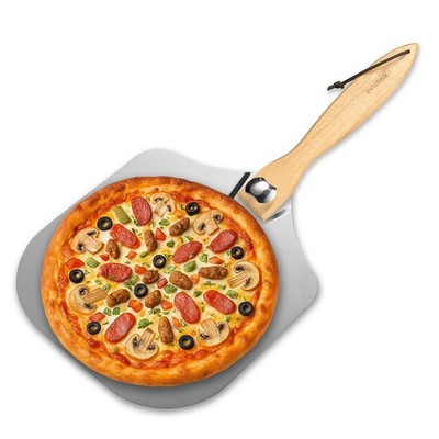 Pizzaschaufel 12 Zoll Aluminium 12'' Pizzaschaufel mit klappbarem Griff