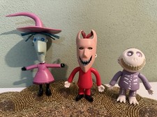 NECA Lock Stock & Barrel Nightmare Before Christmas Halloween Town Figurines