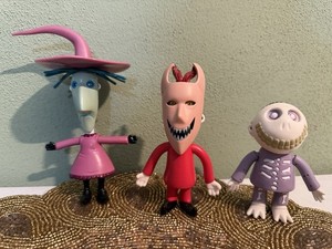 NECA Lock Stock & Barrel Nightmare Before Christmas Halloween Town Figurines