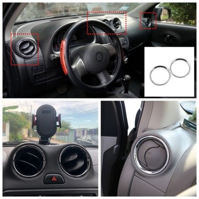 Für Nissan Micra March K13 Versa Sunny Luftauslass Blende Lueftung Rahmen Chrom