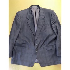 Men  s Andre Vachon Blazer 100 Wool Size 48R Blue Excellent