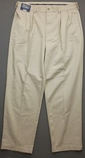 Vtg Polo Ralph Lauren Andrew Pants Mens 36x29 Beige Pleated Classic 90s Y2k NWT
