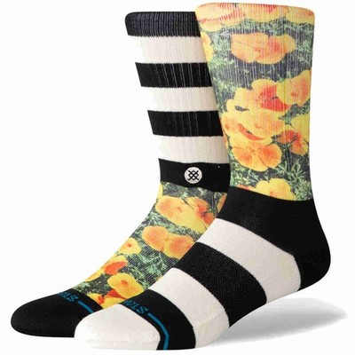 Stance Socken Very Poppin Crew - black/white