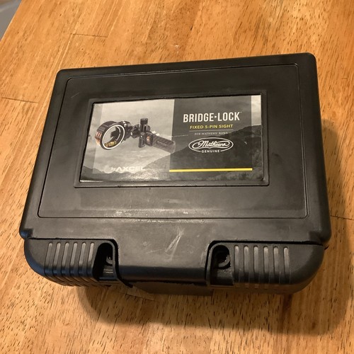 Mathews bridge lock sight, Box Only With Instructions, Case, Travel, Axcel