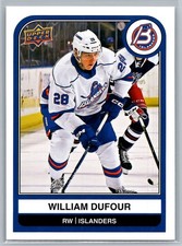 #31 William Dufour 2023-24 Upper Deck AHL Bridgeport Islanders
