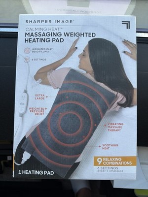 Calming Heat Massaging Weighted Heating Pad by Sharper Image- Free Shipping