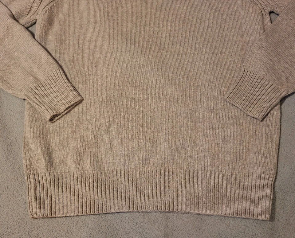 Suéter feminino JEANNE PIERRE XL malha gola redonda creme - Imagem 2 de 4