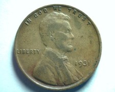1931 LINCOLN CENT PENNY VERY GOOD / FINE VG/F NICE ORIGINAL COIN FAST 99c SHIP