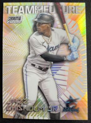 2022 Stadium Club Chrome Team of the Future Jazz Chisholm Jr.  TOF-6 Marlins