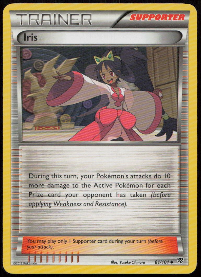 Iris 81/101 LP Plasma Blast Uncommon Pokemon