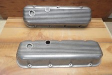 Cal Custom Big Block Chevy Finned Aluminum Valve Covers 396 427 Vintage 40-2100 Cal Custom Big Block Chevy Finned Aluminum Valve Covers 396 427 Vintage 40-2100