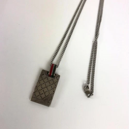 GUCCI Collana Premium Argento Accessori per Donna Articolo Moda Marca Logo GG