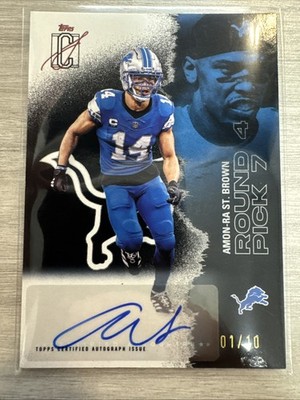 Topps Certified Amon-Ra St. Brown Auto Detroit Lions #19 01/10 Autograph