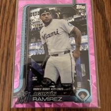 2025 Topps Update - Rookie Debut Agustin Ramirez #US332 Pink Diamante Foil (RC)