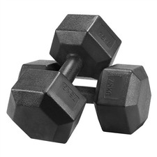 2x7.5kg Dumbbells Hex Dumbbell Weight Set Hand Weights, Hexagon Dumbbells, 2Pcs