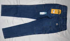 CARHARTT WOMENS 6 SHORT BLUE JEAN DOUBLE FRONT RELAXED RUGGED FLEX BD5110-W NEW