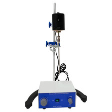 Electric Overhead Stirrer, 100W - Height Adjustable, for Lab and Drum Mixing