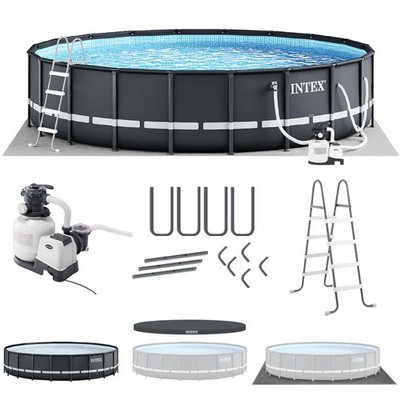 Intex 26333EH 20' x 48'' Round Ultra XTR Frame Swimming Pool Set with Filter Pump