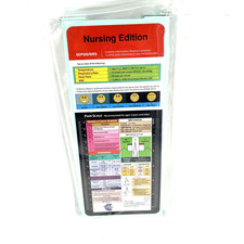 Nursing Edition Folding Clipboard Light Blue 3 Stickers on Back Metal