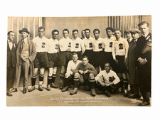 SERBIA National Football Team Postcard Paris 1924 Olympic Games Yugoslavia