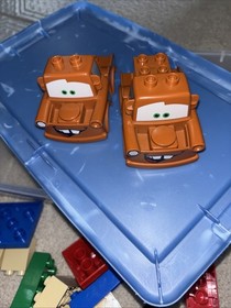 LEGO DUPLO: Big Bentley (5828); Incomplete; Missing 4 Pieces Plus Tupperware Box