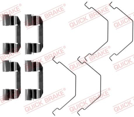 ZubehÖRsatz Scheibenbremsbelag Vorne Quick Brake 109 1292 FÜR Mazda ZubehÖR KIT-image