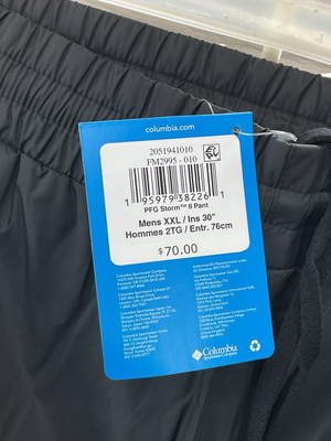 Columbia Men's PFG Storm II Rain Pants, XXL | eBay