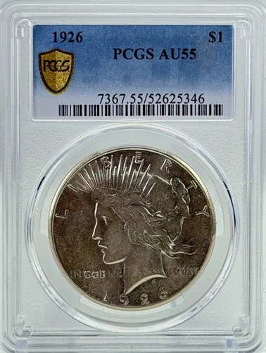 1926-P Peace Silver Dollar PCGS AU55