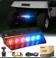 10L0L Golf Cart LED Strobe Light Emergency Safety Warning Universal Front Rear