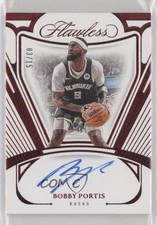 2023-24 Panini Flawless Flawless Auto Ruby 3/15 Bobby Portis #FA-BPM Auto 3d3