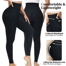 High Waist Tummy Control Leg Faja Colombiana Shaper Slimming Tone Leggings Socks